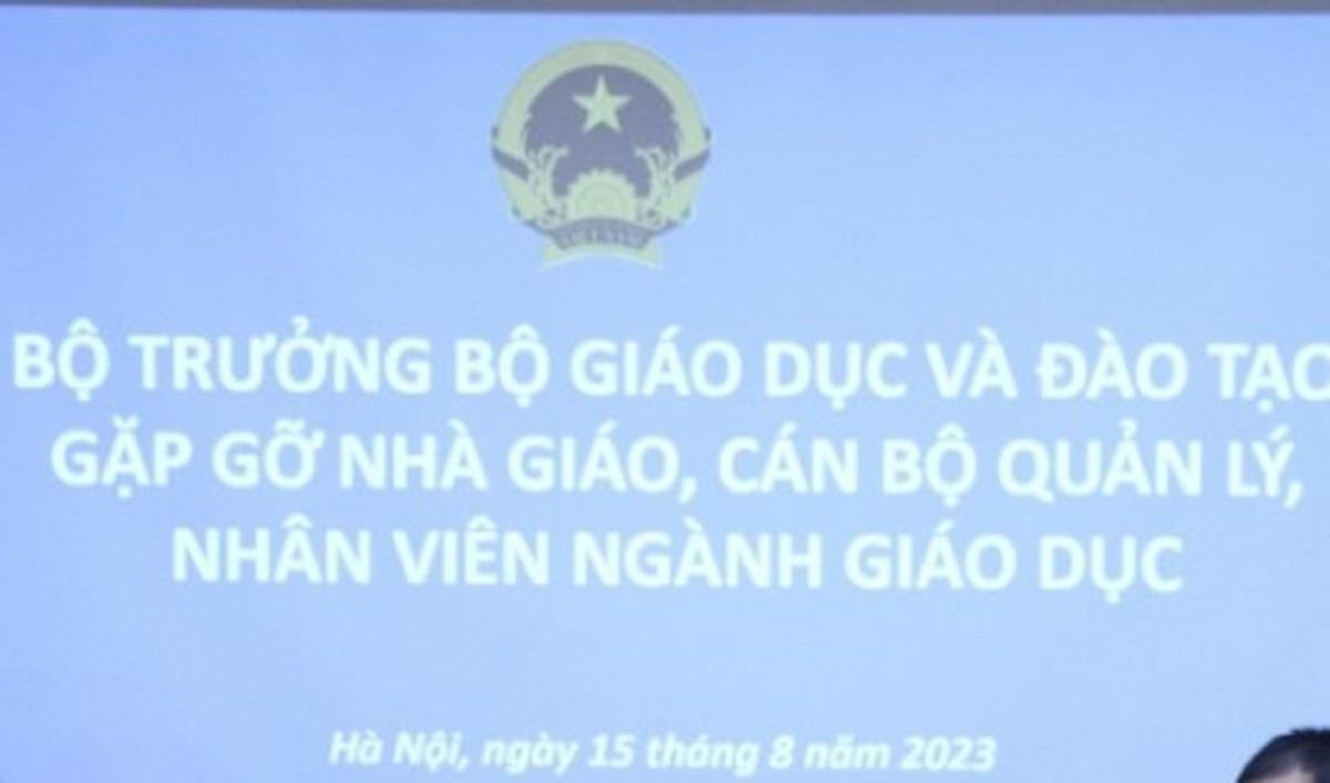 Trường Đại học Kinh tế Nghệ An tham dự sự kiện trực tuyến: Bộ trưởng gặp gỡ nhà giáo, cán bộ quán lý, nhân viên ngành giáo dục năm 2023