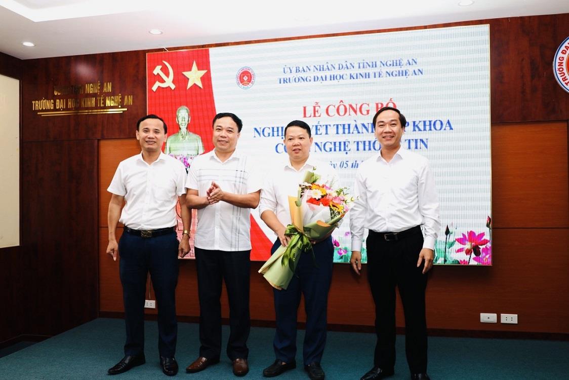 Trường Đại học Kinh tế Nghệ An tổ chức Lễ công bố các Nghị Quyết, Quyết định về công tác Tổ chức – Cán bộ
