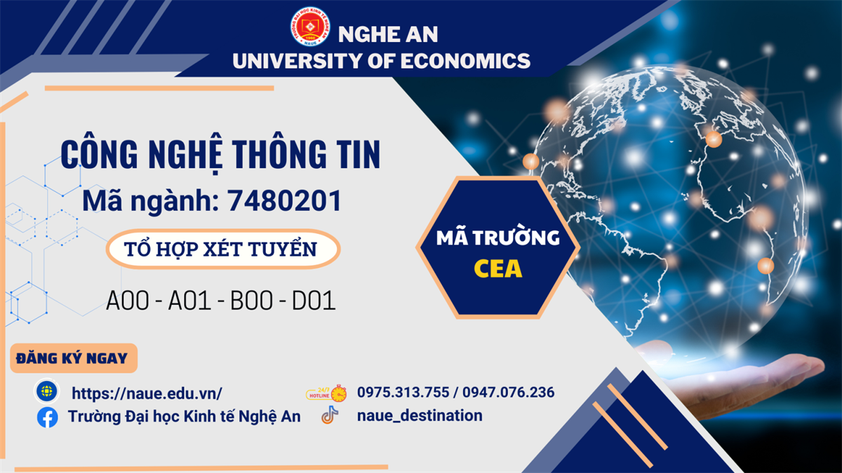 Từ A đến Z về ngành Công nghệ thông tin tại Trường Đại học Kinh tế Nghệ An