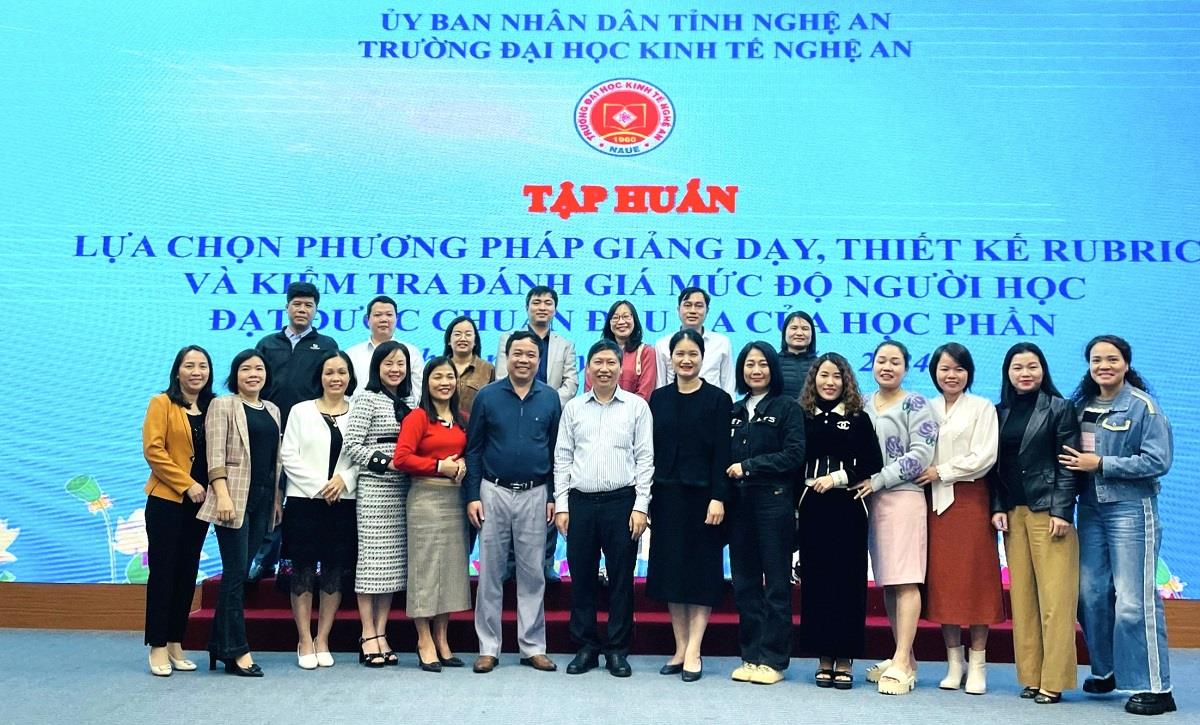 NAUE – Tập huấn hướng dẫn lựa chọn phương pháp giảng dạy, thiết kế rubric và kiểm tra đánh giá mức độ người học đạt được chuẩn đầu ra của học phần