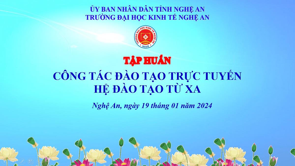 Tập huấn công tác Đào tạo Trực tuyến