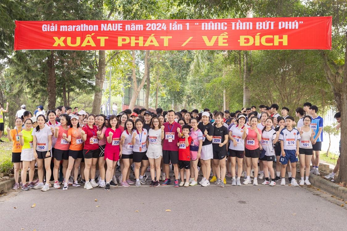 Giải Marathon NAUE 2024 lần thứ nhất: “Nâng tầm – Bứt phá”