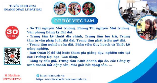 Cơ hội việc làm ngành Quản lý đất đai