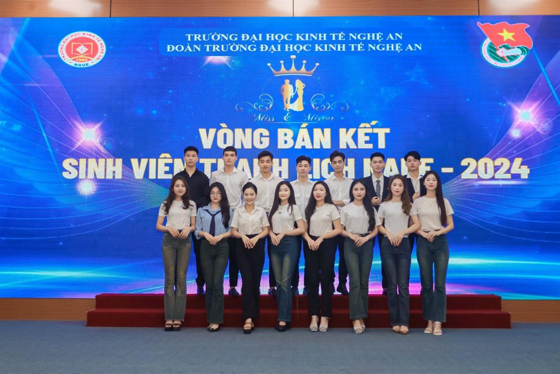 Sinh viên khoa Kế toán – Kiểm toán tham gia bán kết “Sinh viên thanh lịch NAUE -2024”