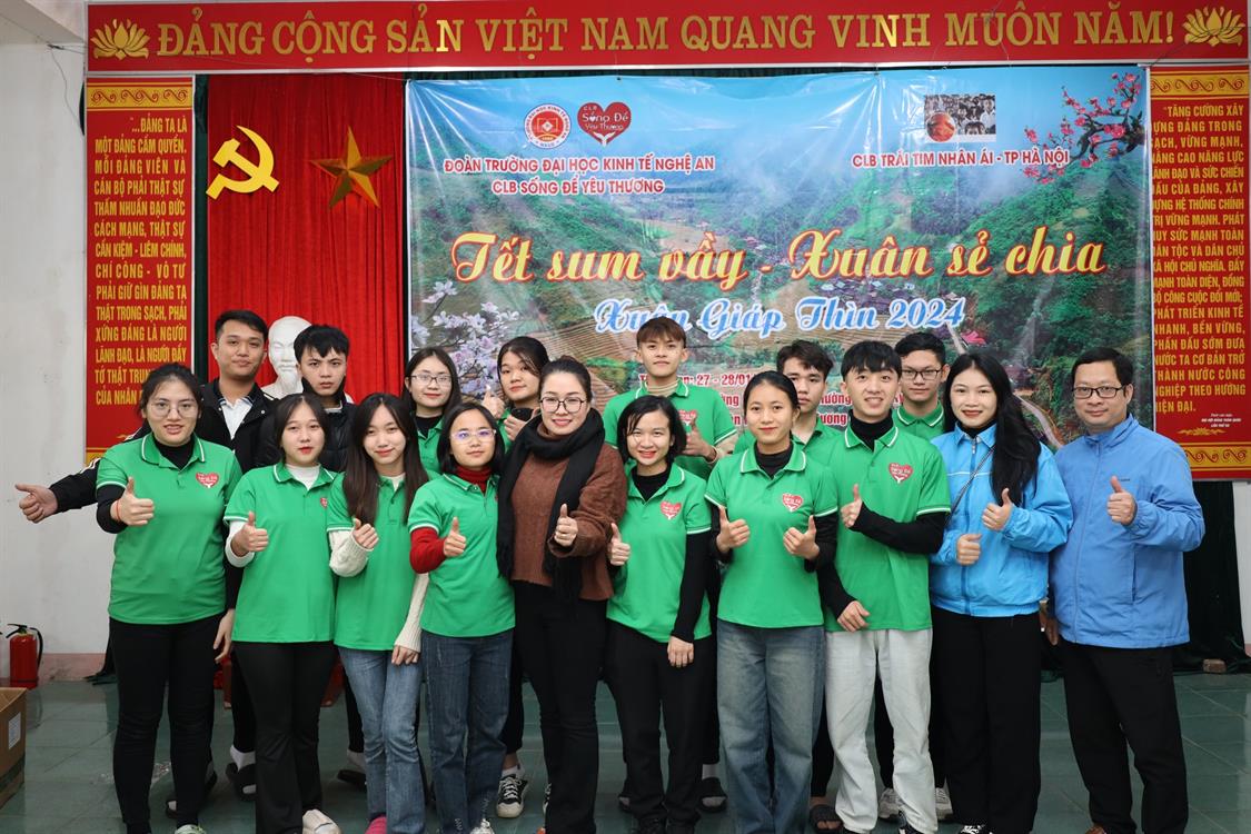Giảng viên Khoa Khoa học cơ bản tham gia và ủng hộ chương trình “Tết về Bản em” năm 2024.