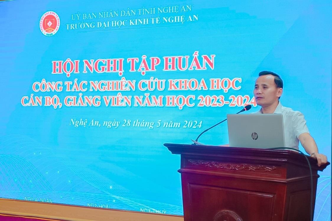 Hội nghị tập huấn nghiên cứu khoa học cho giảng viên năm học 2023 – 2024