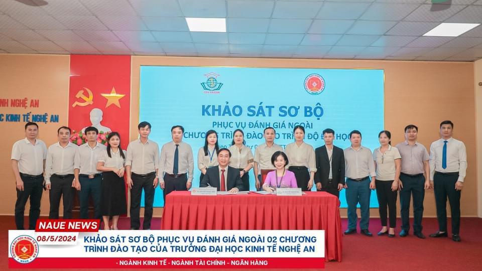 KHẢO SÁT SƠ BỘ PHỤC VỤ ĐÁNH GIÁ NGOÀI CHƯƠNG TRÌNH ĐÀO TẠO NGÀNH KINH TẾ VÀ TÀI CHÍNH NGÂN HÀNG – TRƯỜNG ĐẠI HỌC KINH TẾ NGHỆ AN