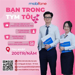 Mobifone Nghệ An tuyển dụng