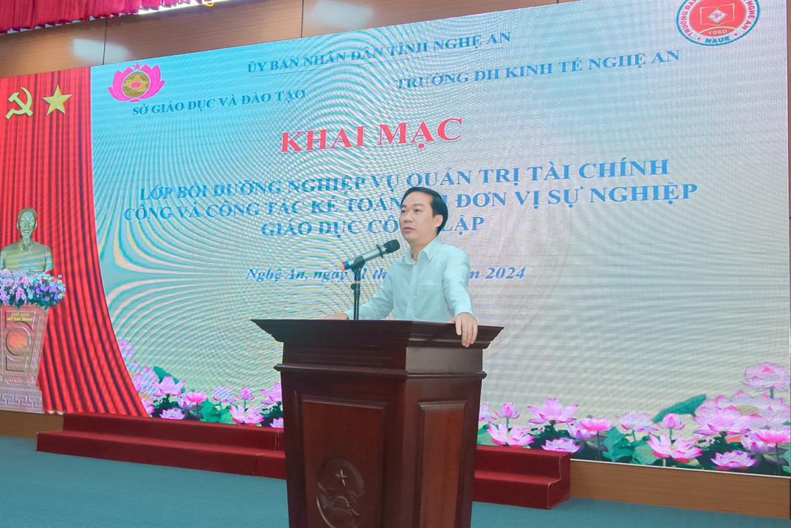 Khai giảng chương trình bồi dưỡng nghiệp vụ chủ tài khoản và công tác quản lý tài chính công tại đơn vị sự nghiệp giáo dục công lập