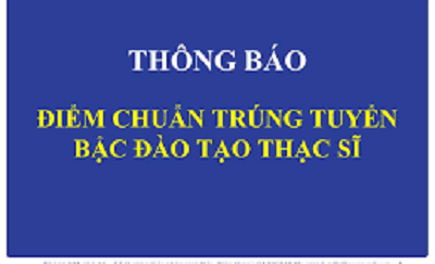 Trường Đại học Kinh tế Nghệ An thông báo điểm trúng tuyển thạc sĩ đợt 1 năm 2024