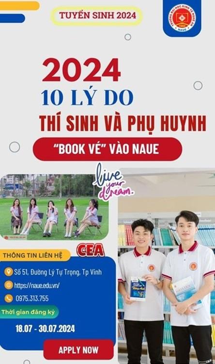 10 lý do thí sinh và phụ huynh nên chọn CEA – Trường Đại  học Kinh tế Nghệ An