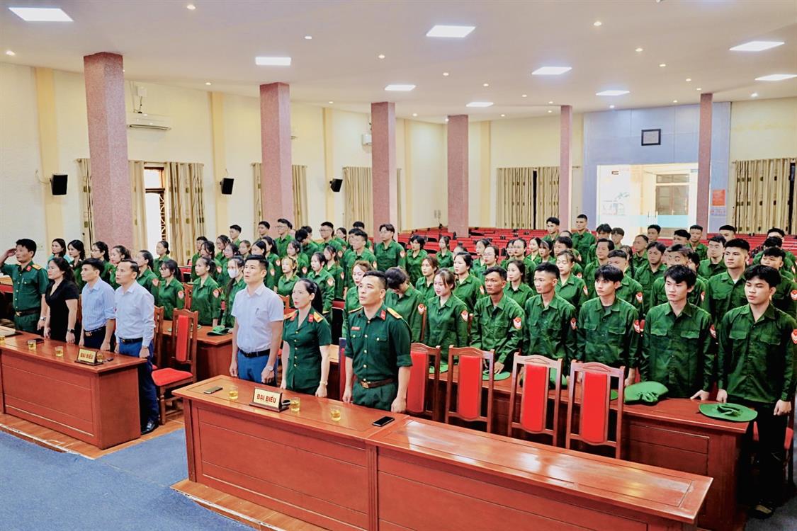 Khai giảng khóa học Giáo dục Quốc phòng và An ninh K9 – đợt 2, năm học 2023-2024
