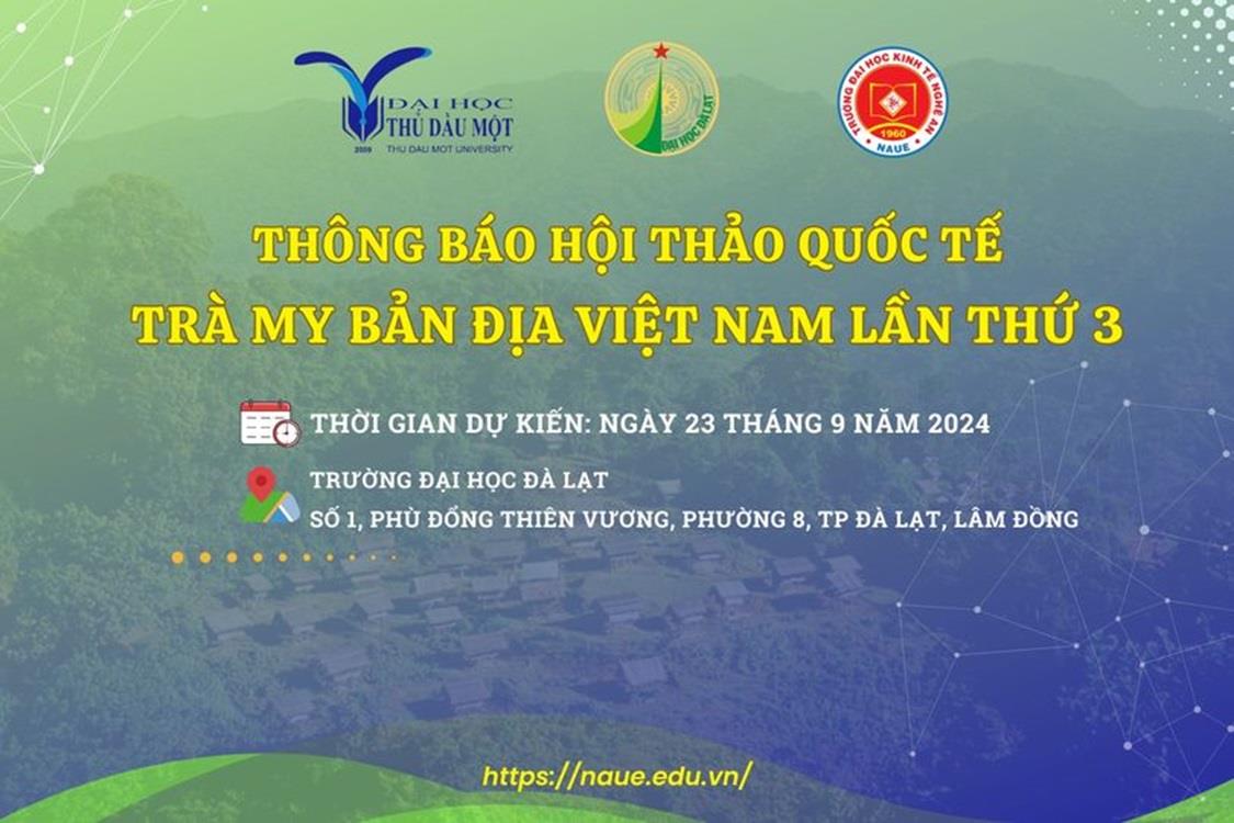 Thông báo mời tham dự Hội thảo Quốc tế