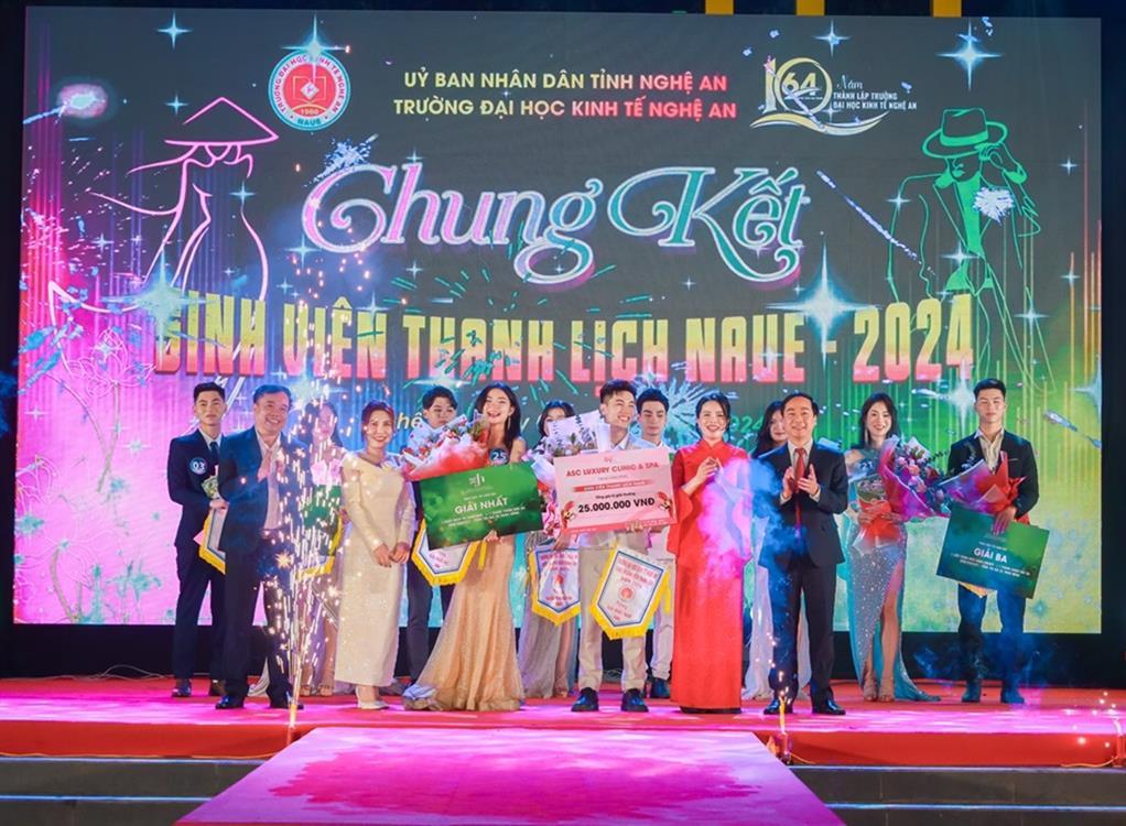 Tỏa sáng đêm chung kết hội thi “Sinh viên thanh lịch” Trường Đại học Kinh tế Nghệ An