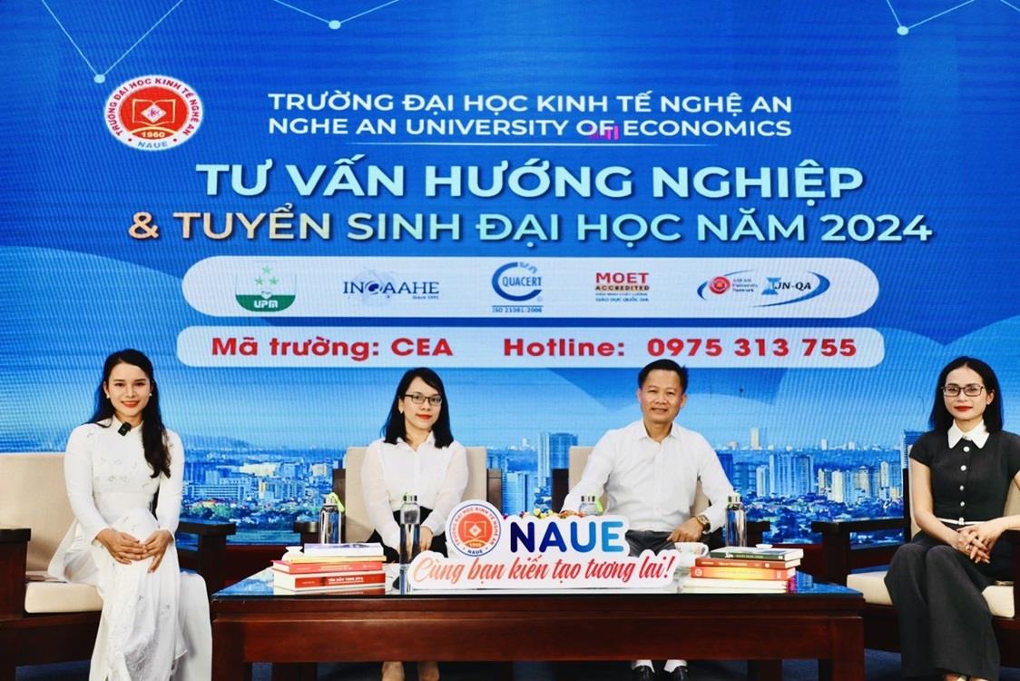 Trường Đại học Kinh tế Nghệ An với chuỗi livestream tư vấn tuyển sinh Đại học chính quy năm 2024 với chủ đề “Cùng bạn kiến tạo tương lai”