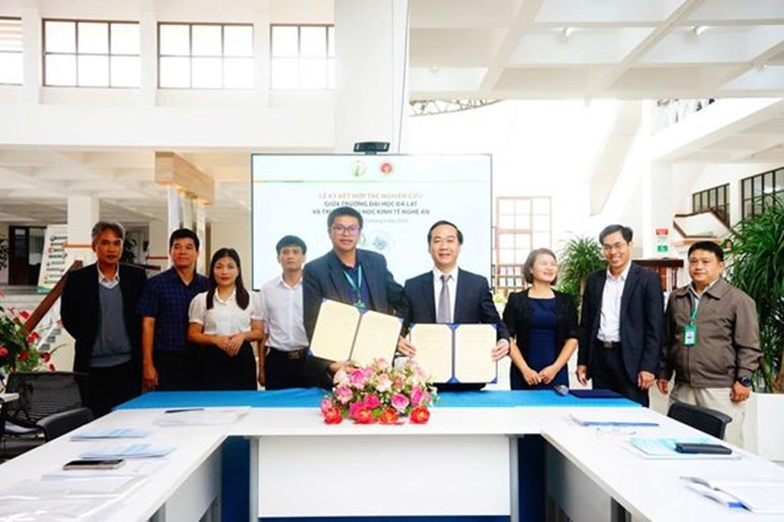 Ký kết hợp tác giữa Trường Đại học Kinh tế Nghệ An và Trường Đại học Đà Lạt