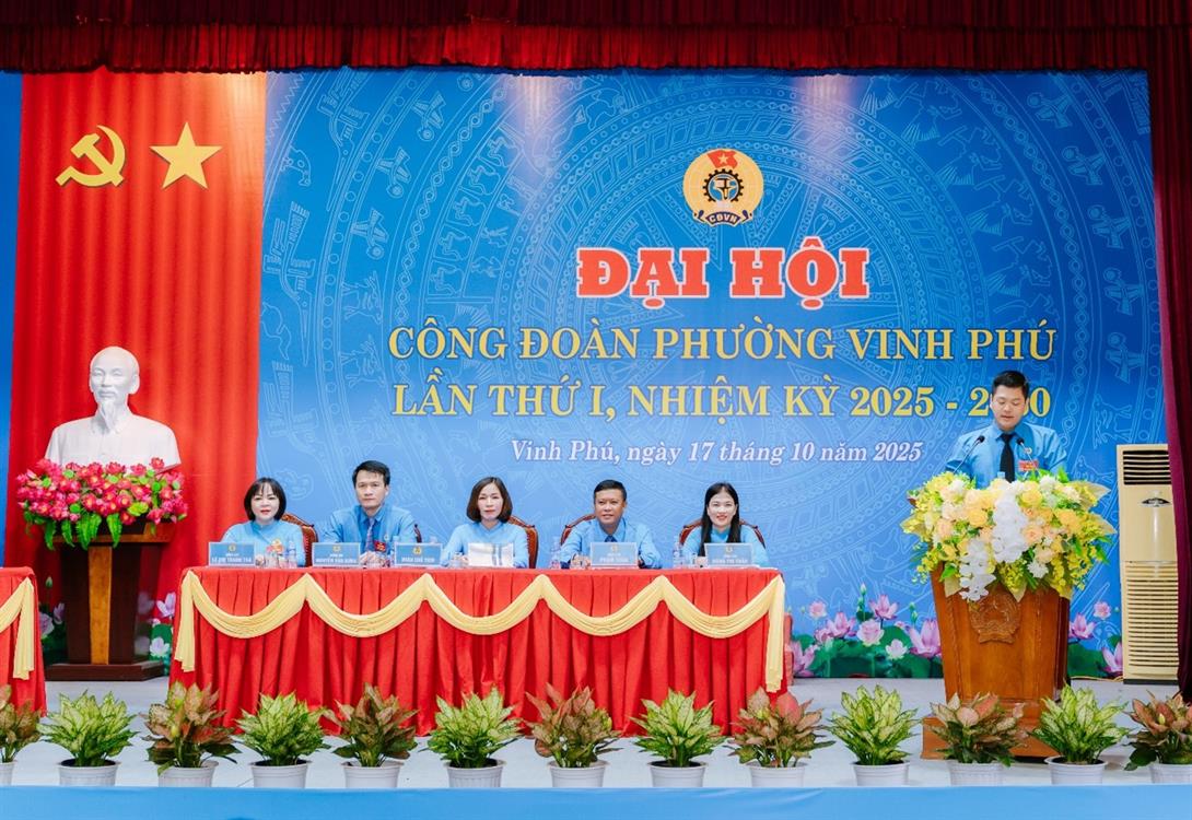 ĐẠI BIỂU TRƯỜNG ĐẠI HỌC NGHỆ AN THAM DỰ ĐẠI HỘI CÔNG ĐOÀN PHƯỜNG VINH PHÚ NHIỆM KỲ 2025 – 2030