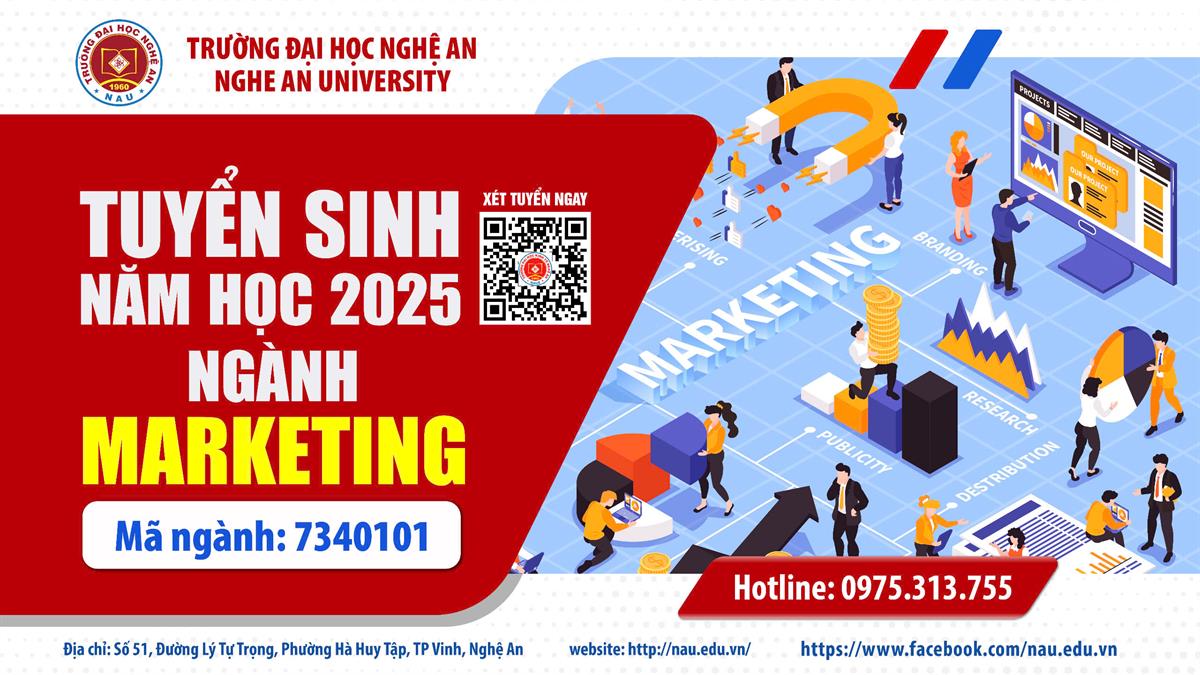 NGÀNH MARKETING TRƯỜNG ĐẠI HỌC NGHỆ AN – KHỞI ĐẦU HÀNH TRÌNH SÁNG TẠO CỦA BẠN!