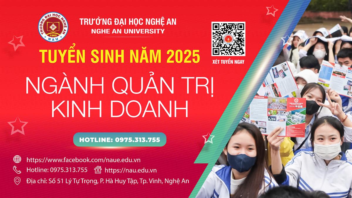 TUYỂN SINH NGÀNH QUẢN TRỊ KINH DOANH – TRƯỜNG ĐẠI HỌC NGHỆ AN