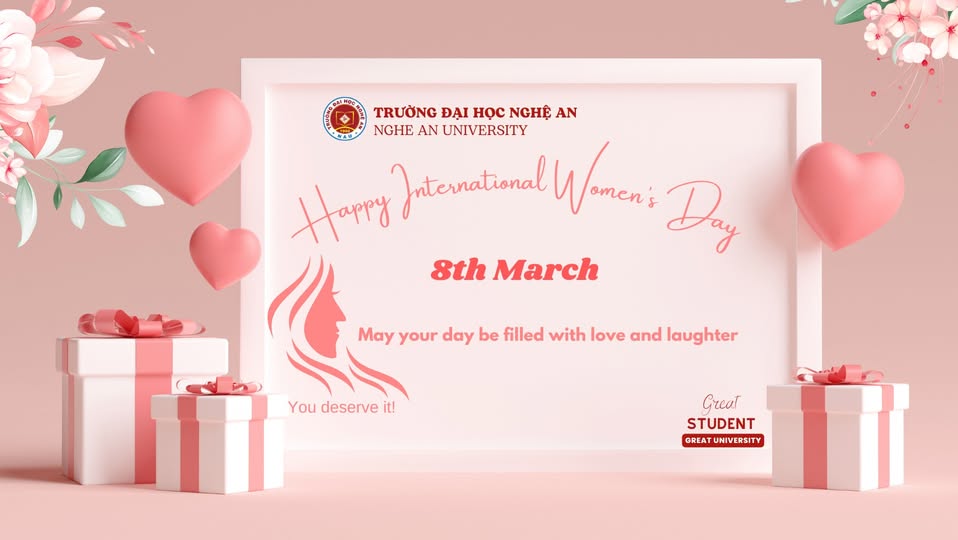 Trường Đại học Nghệ An: Chúc mừng ngày Quốc tế phụ nữ 8/3