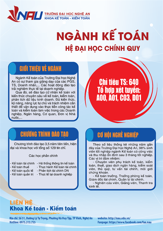 Ngành Kế toán – Lựa chọn ổn định, tương lai bền vững