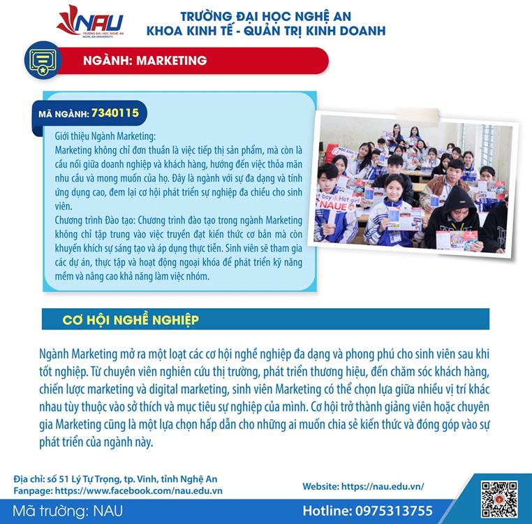 NGÀNH MARKETING – KHƠI DẬY NIỀM ĐAM MÊ VÀ CHINH PHỤC THẾ GIỚI KINH DOANH HIỆN ĐẠI!