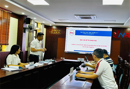 Trường Đại học Nghệ An tổ chức báo cáo đề tài khoa học cấp cơ sở năm học 2024 – 2025