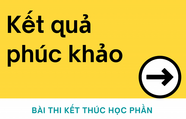 Thông báo kết quả chấm phúc khảo lần thi 1, Học kỳ 1, Năm học 2025 – 2026