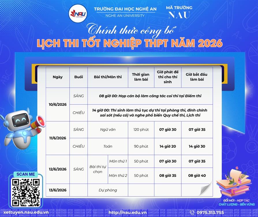 Official 2026 High School Graduation Examination Schedule