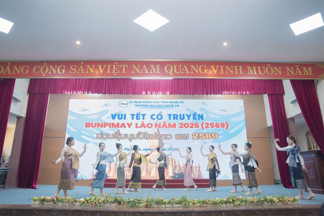 Trường Đại học Nghệ An (NAU) tổ chức các hoạt động đón tết Bunpimay – Gắn kết trái tim Việt – Lào