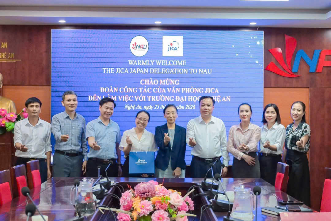 Trường Đại học Nghệ An tăng cường hợp tác với JICA Nhật Bản, mở rộng cơ hội phát triển nguồn nhân lực chất lượng cao