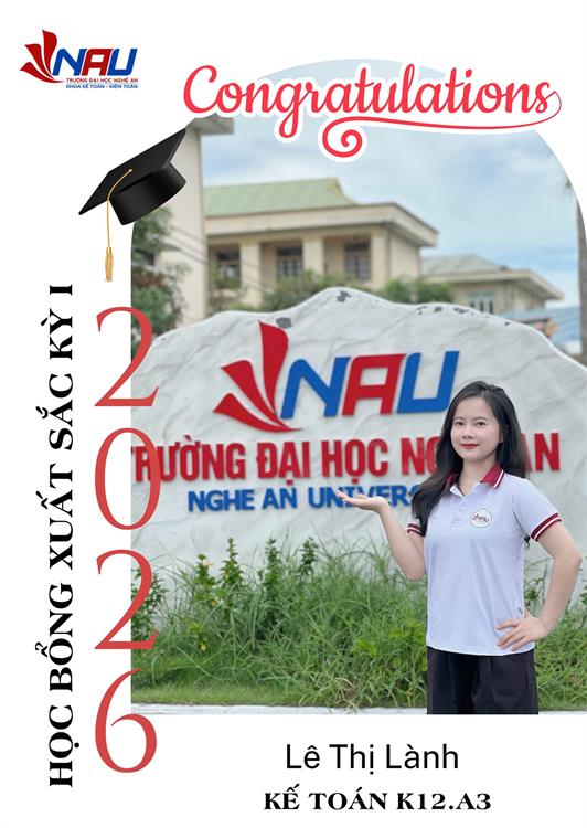 Vinh danh sinh viên đạt học bổng xuất sắc học kỳ I – năm học 2025 – 2026