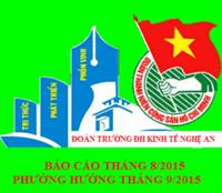 Báo cáo hoạt động tháng 8/2015 – Phương hướng nhiệm vụ chủ yếu tháng 9/2015