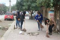 ĐẠI HỌC KINH TẾ NGHỆ AN: RA QUÂN VỆ SINH MÔI TRƯỜNG ĐÓN TẾT NGUYÊN ĐÁN – MẬU TUẤT 2018.