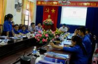 Đoàn kiểm tra của Ban thường vụ tỉnh đoàn làm việc Đoàn trường Đại học Kinh tế Nghệ An.