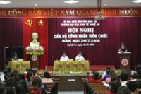 HỘI NGHỊ CÁN BỘ, VIÊN CHỨC TRƯỜNG ĐẠI HỌC KINH TẾ NGHỆ AN NĂM HỌC 2017 – 2018.