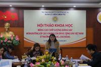 Hội thảo nâng cao chất lượng giảng dạy môn Đường lối cách mạng của Đảng cộng sản Việt Nam ở các trường ĐH,CĐ