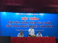 Hội thảo rà soát, hoàn thiện tiêu chuẩn chức danh nghề nghiệp giảng viên