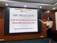 Học thuật cấp tổ “ Nghệ thuật thiết kế bài thuyết trình Tiếng Anh thành công” của tổ Ngoại ngữ