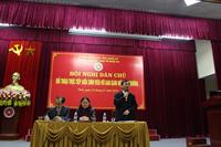 Hội nghị dân chủ: Đối thoại trực tiếp giữa sinh viên với BGH nhà trường