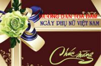 Hướng dẫn Toạ đàm Chào mừng ngày Phụ nữ Việt Nam 20/10