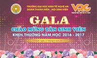 KẾ HOẠCH TỔ CHỨC ĐÊM GALA CHÀO MỪNG TÂN SINH VIÊN VÀ KHEN THƯỞNG NĂM HỌC 2016 – 2017