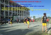 Kế hoạch tổ chức Giải bóng chuyền HS-SV năm 2015