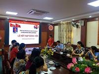 Khoa Nông Lâm Ngư làm lễ kết nạp đảng viên mới