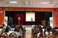 Lễ bế giảng lớp Cảm tình Đảng khóa VI năm 2015.