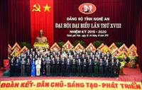 Những nội dung cơ bản của Nghị quyết Đại hội Đảng bộ tỉnh Nghệ An lần thứ XVIII