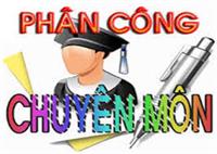 Phân công nhiệm vụ năm học 2019 – 2020