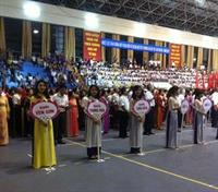 SINH VIÊN ĐẠI HỌC KINH TẾ NGHỆ AN THAM DỰ ĐẠI HỘI THỂ DỤC THỂ THAO PHƯỜNG HÀ HUY TẬP