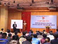 SINH VIÊN ĐẠI HỌC KINH TẾ NGHỆ AN THAM GIA HỘI NGHỊ TẬP HUẤN CHUYỂN GIAO KHOA HỌC CÔNG NGHỆ CHO CÁN BỘ ĐOÀN VIÊN THANH NIÊN.