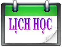 THỜI KHÓA BIỂU ĐẠI HỌC KHÓA 3 ( ĐỢT 2)